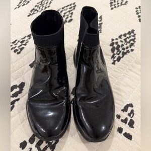 Cole Haan Grand os Black Patent Leather Chelsea Boots Women Size 7B